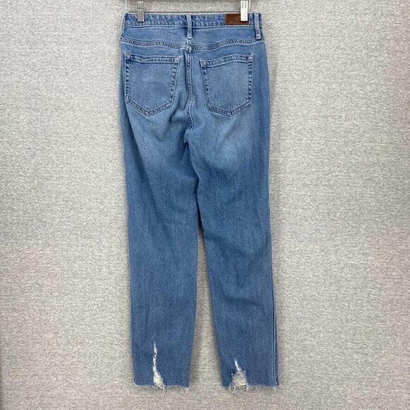 Hollister Jeans Women JR 5R W27 Distressed Ultra High Rise Mom Vintage Stretch - Picture 4 of 14